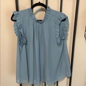 Teal Ann Taylor factory blouse